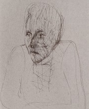 Ritratto di S., inchiostro su carta, 28x19cm, 2008